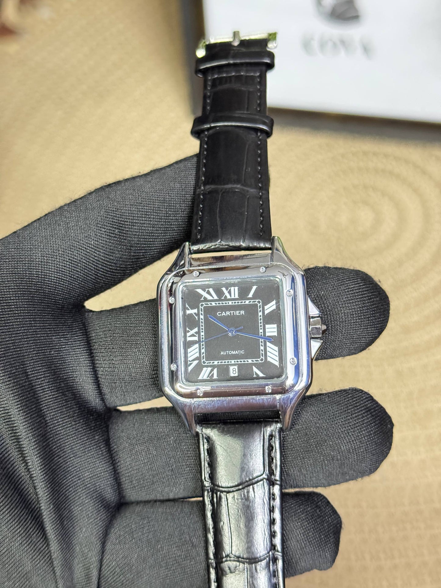 Cartier Santos Dumont- Classic Leather Strap Men’s Watch