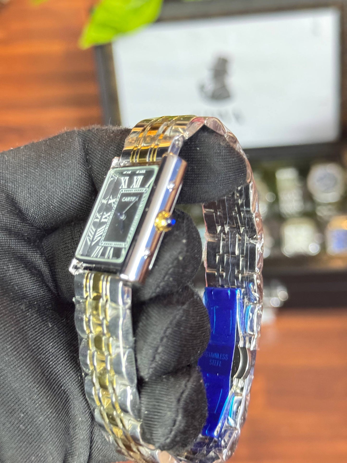 Cartier tank stainless steel