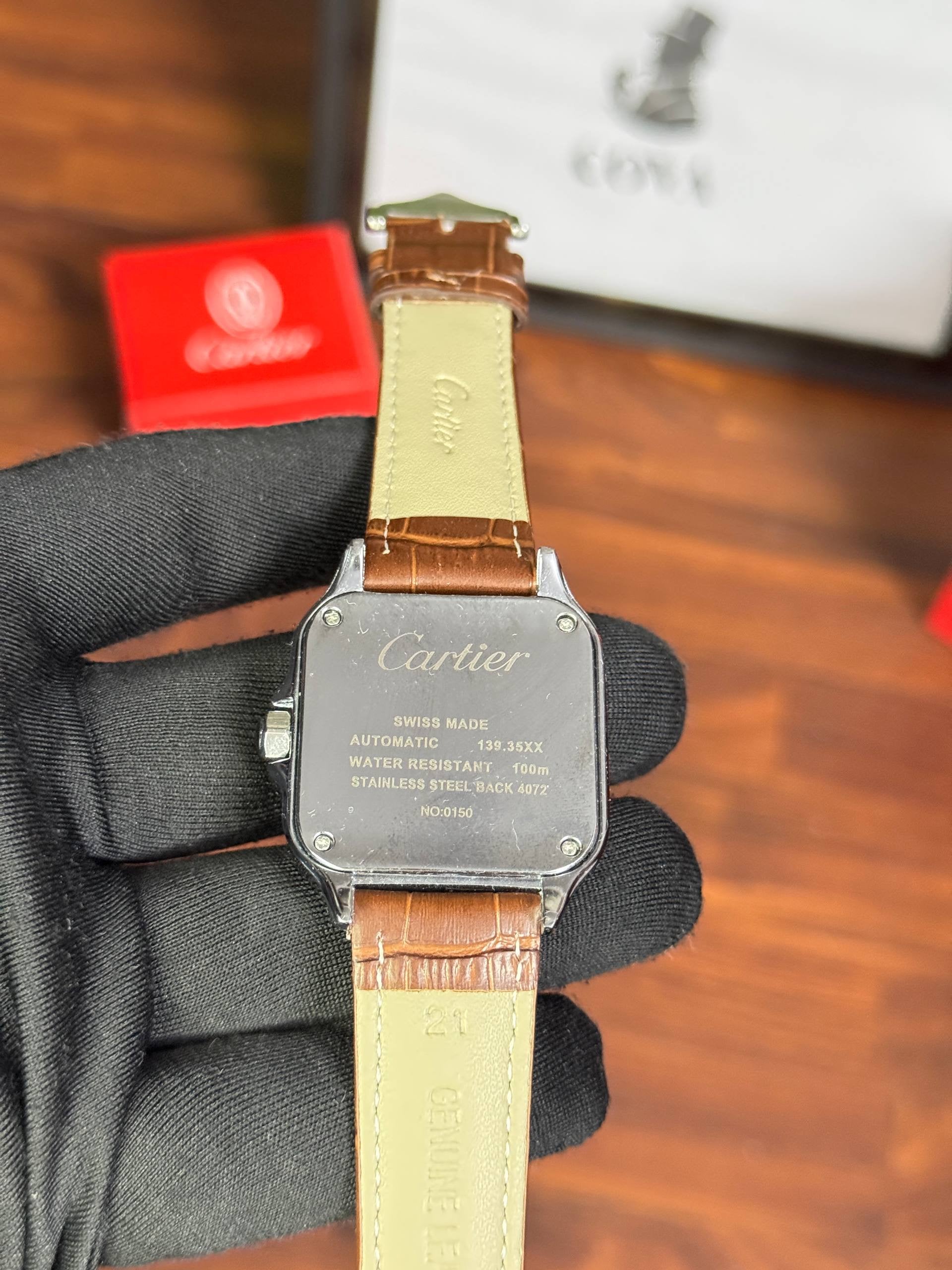 Cartier santos leather