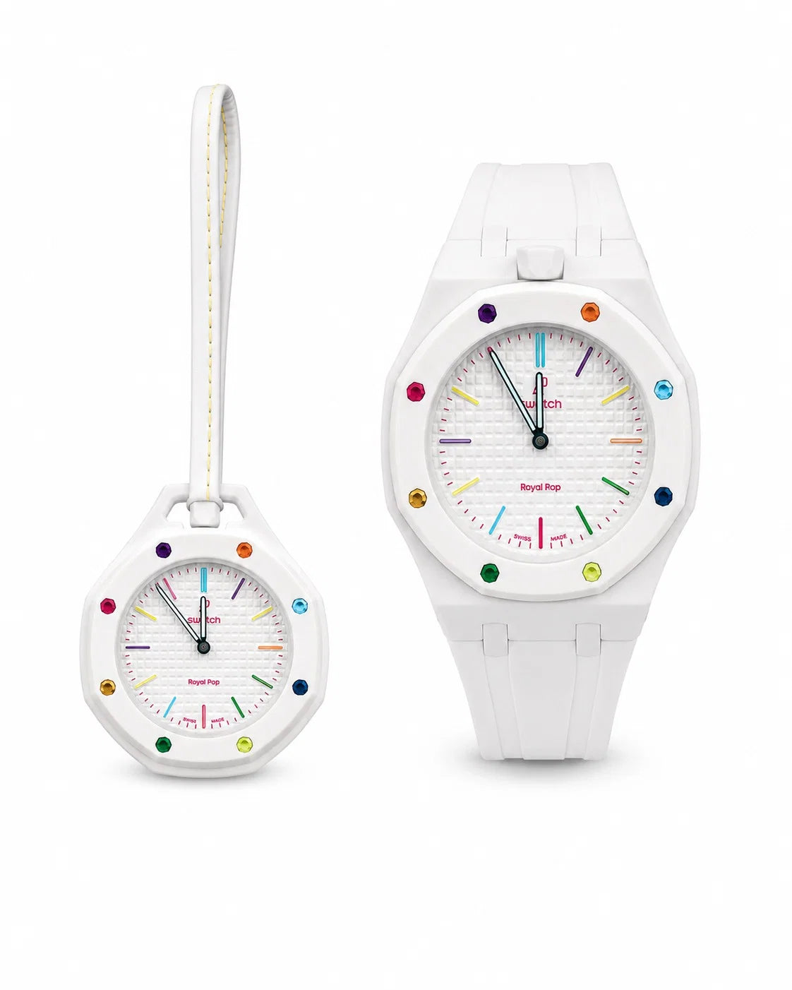 AP x Swatch Royal Pop Pocket Watch – Trendy Bag Charm Accessory