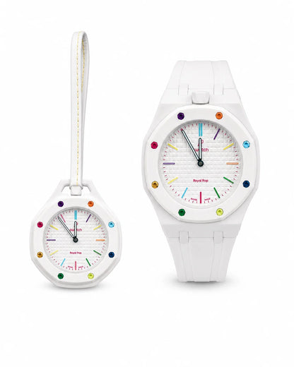 AP x Swatch Royal Pop Pocket Watch – Trendy Bag Charm Accessory