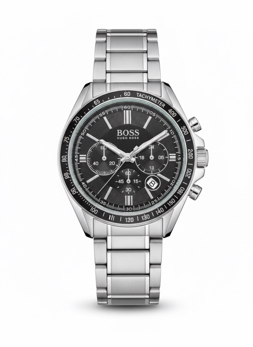 BOSS Classic Chronograph – Black Dial, Stainless Steel