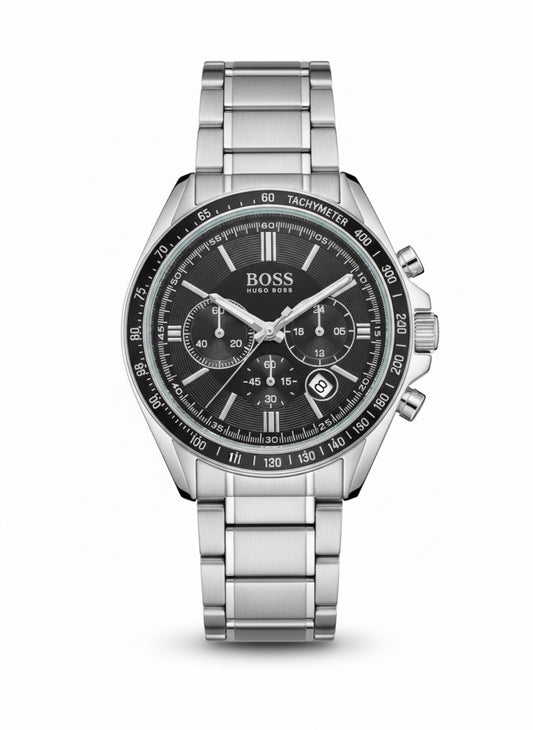 BOSS Classic Chronograph – Black Dial, Stainless Steel