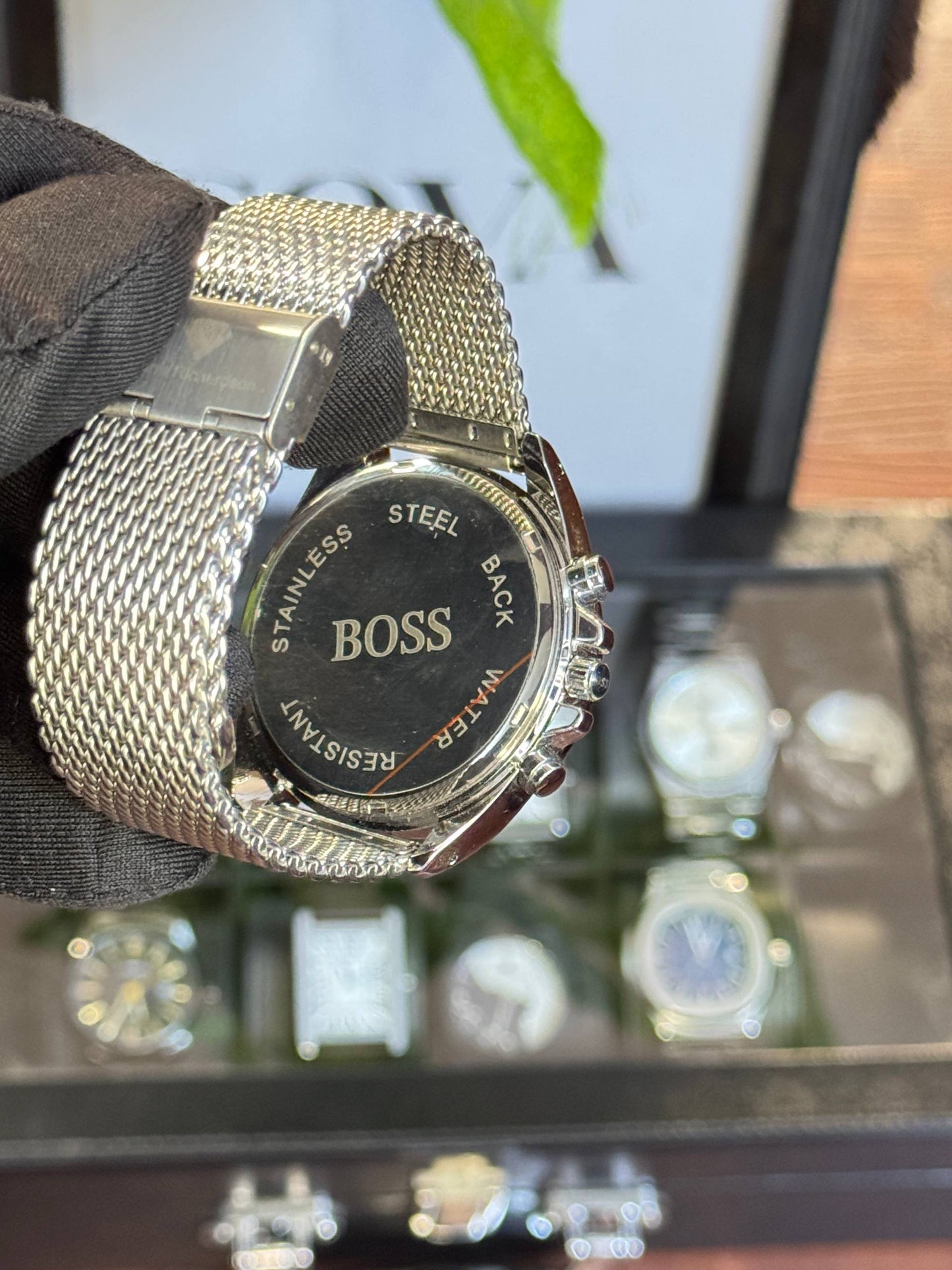 HUGO BOSS Chronograph Stainless Steel Blue Dial