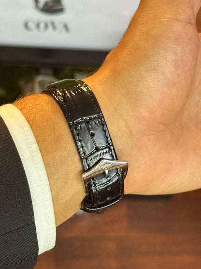 Cartier Tank – White Roman Dial, Leather Strap