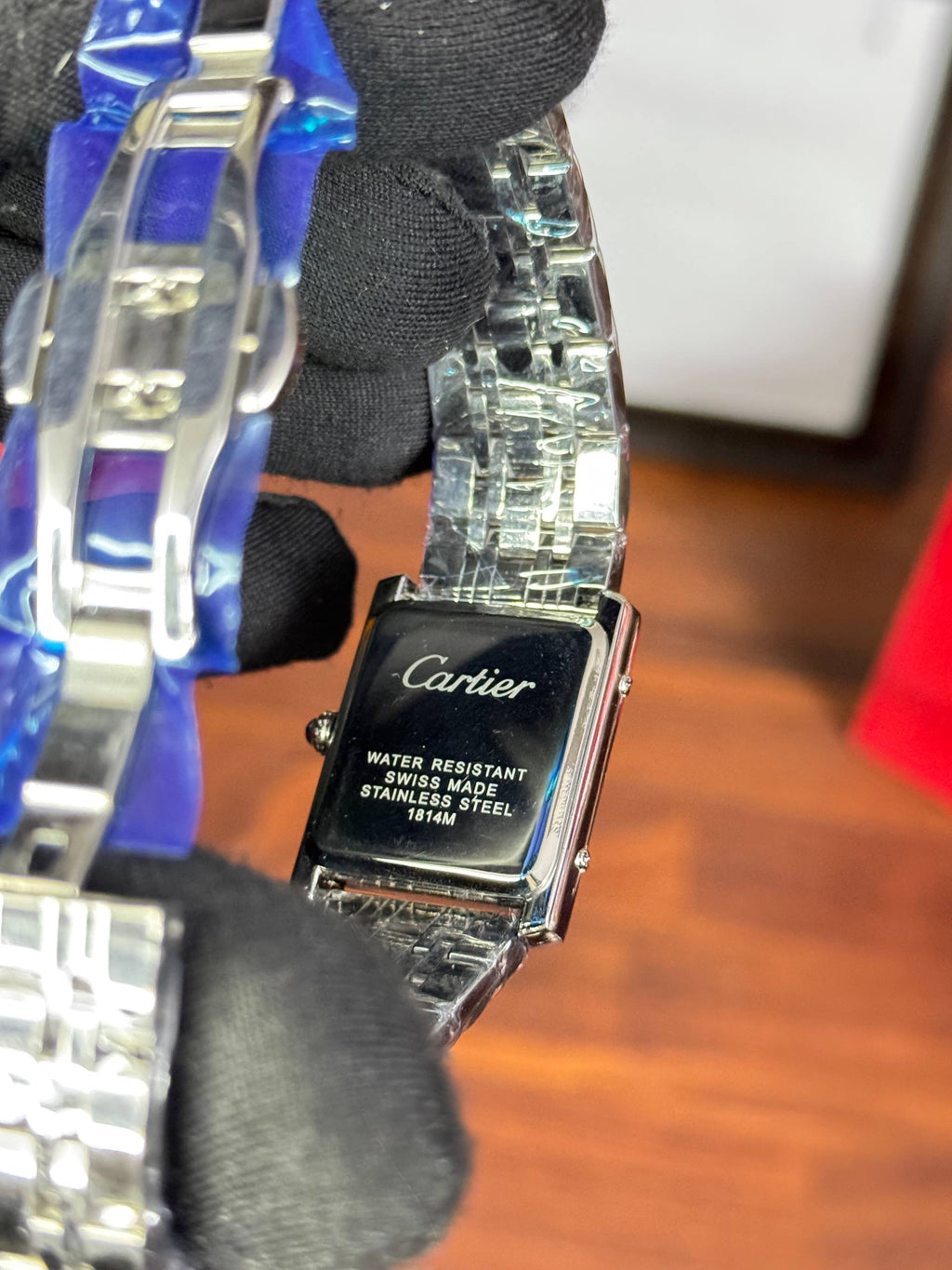 Cartier tank stainless steel