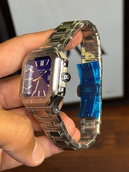 Patek Philippe Cubitus Style Square Watch for Men – Steel Quartz