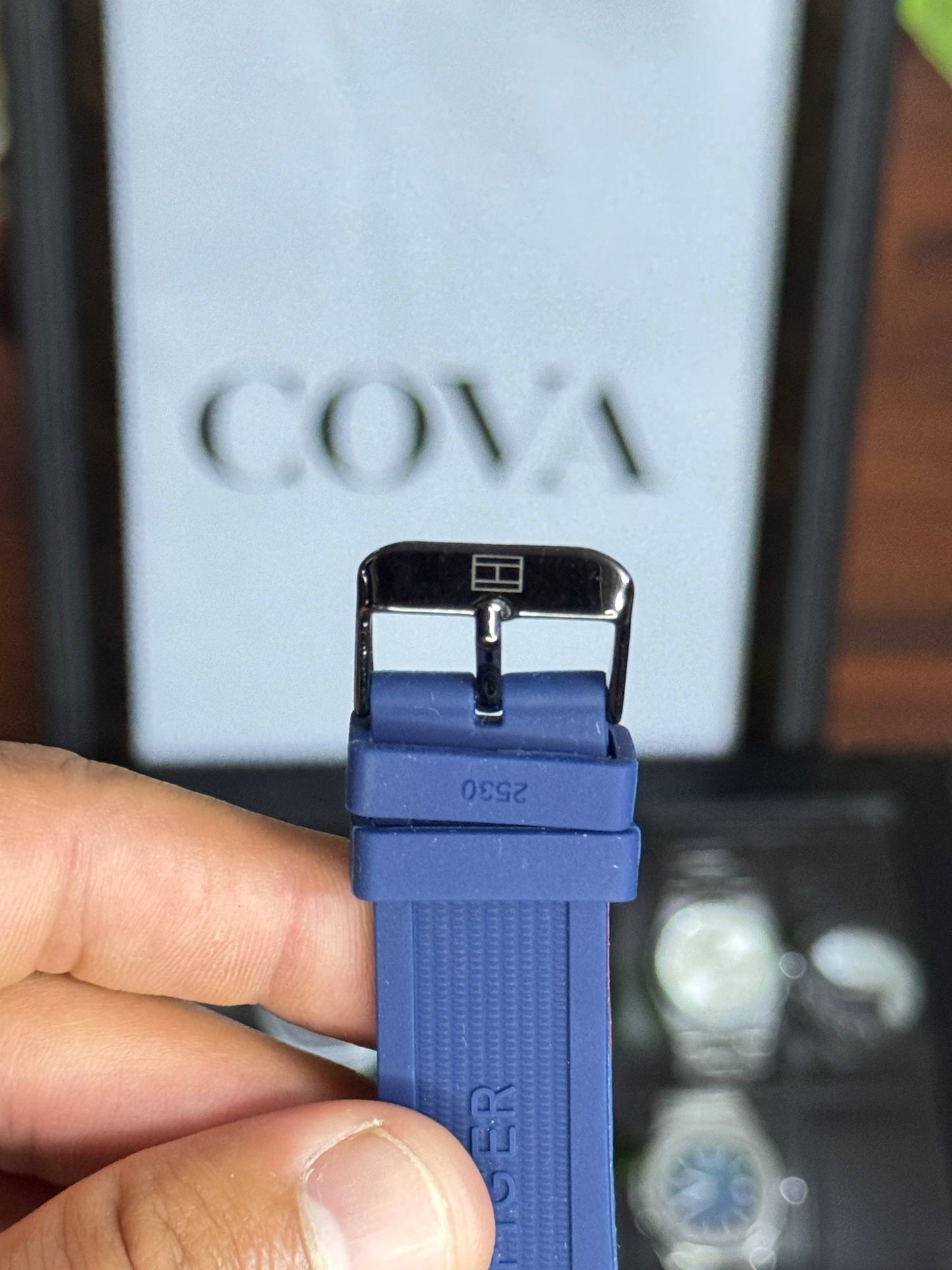 Tommy Hilfiger Style Watch – Blue Dial, Blue Silicone Strap