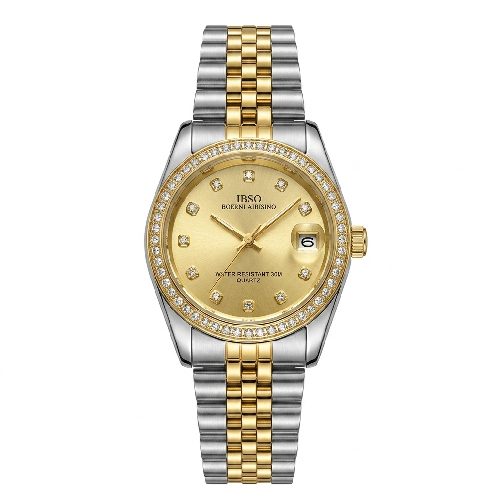IBSO Boerni Aibisino — Women’s Crystal Bezel Watch