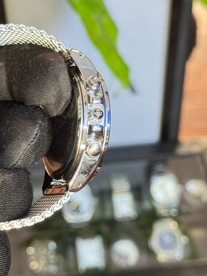 HUGO BOSS Chronograph Stainless Steel Blue Dial