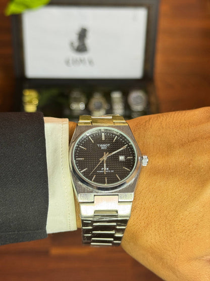 ساعة Tissot PRX – سوار من الفولاذ المقاوم للصدأ