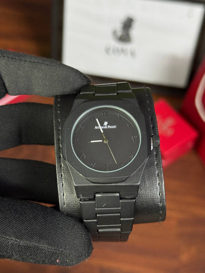 Audemars Piguet Royal Oak Black Arabic Dial Quartz Watch
