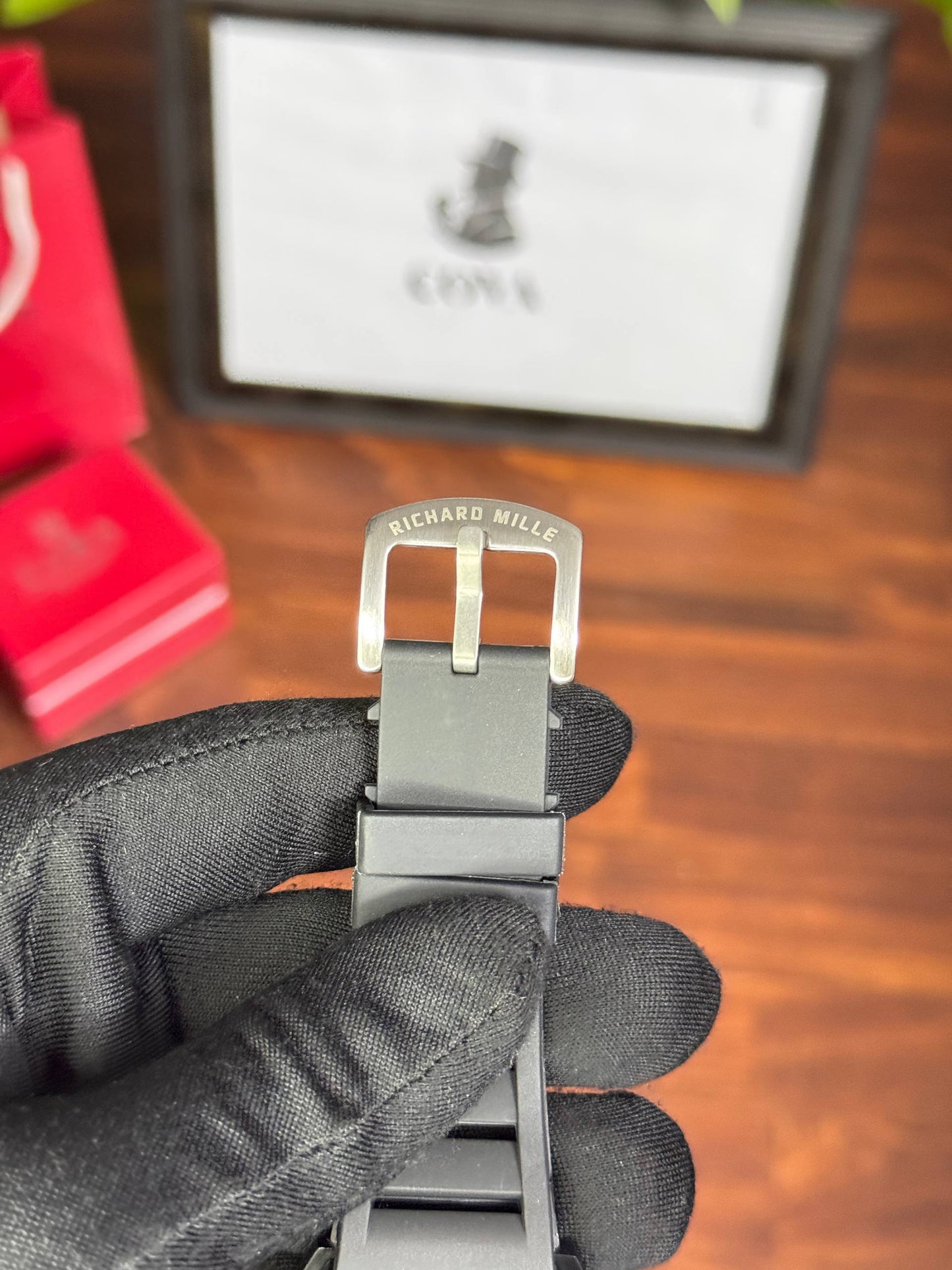 Richard Mille (Black Rubber Strap, 45mm)