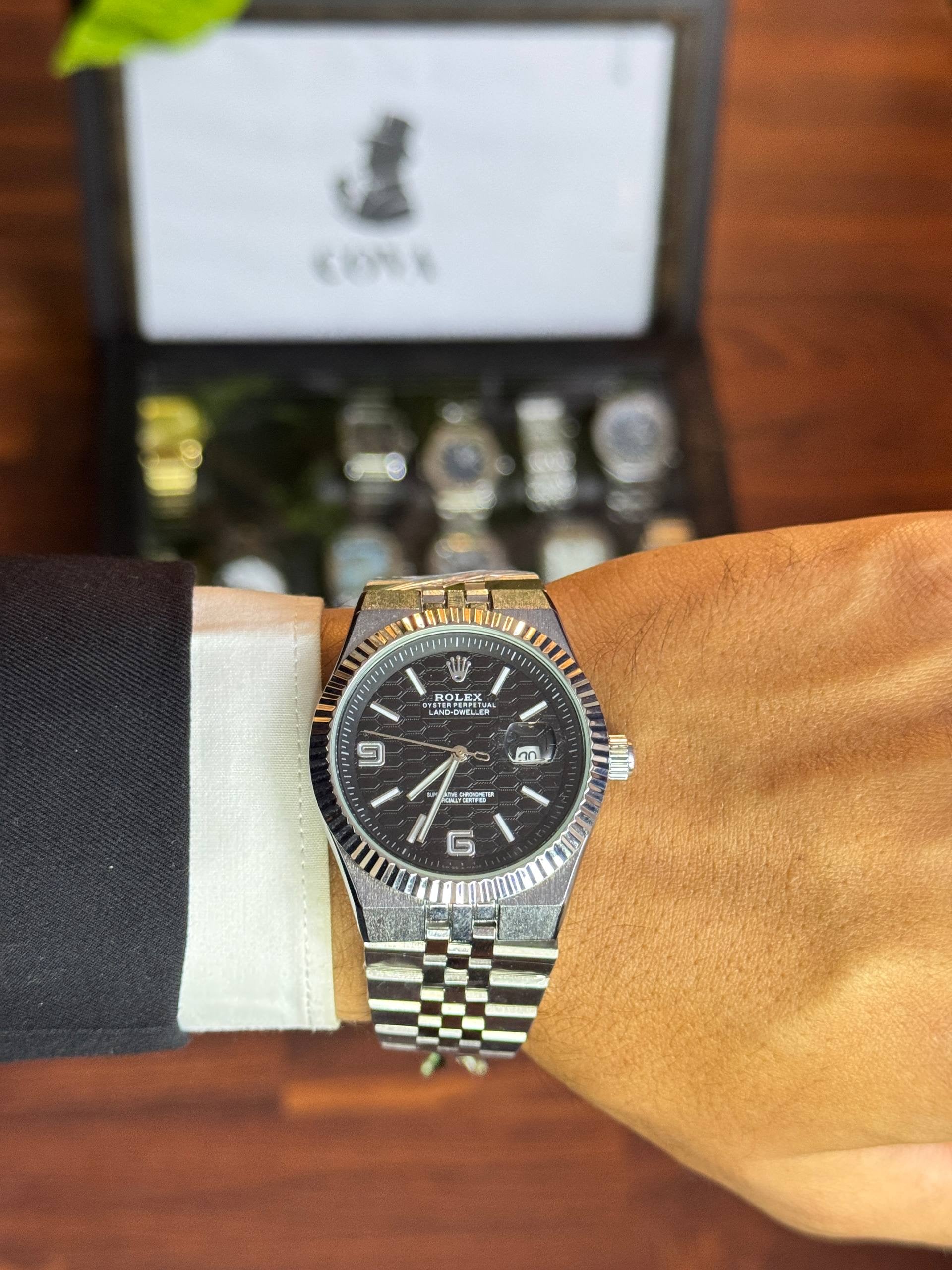Rolex Sky-Dweller Black Dial – Jubilee Bracelet Edition