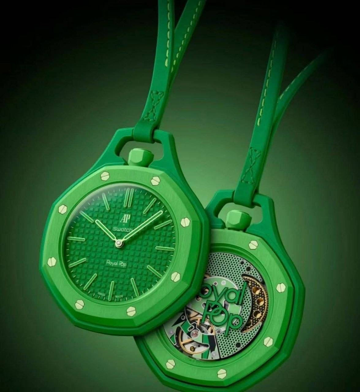 AP x Swatch Royal Pop Pocket Watch – Trendy Bag Charm Accessory