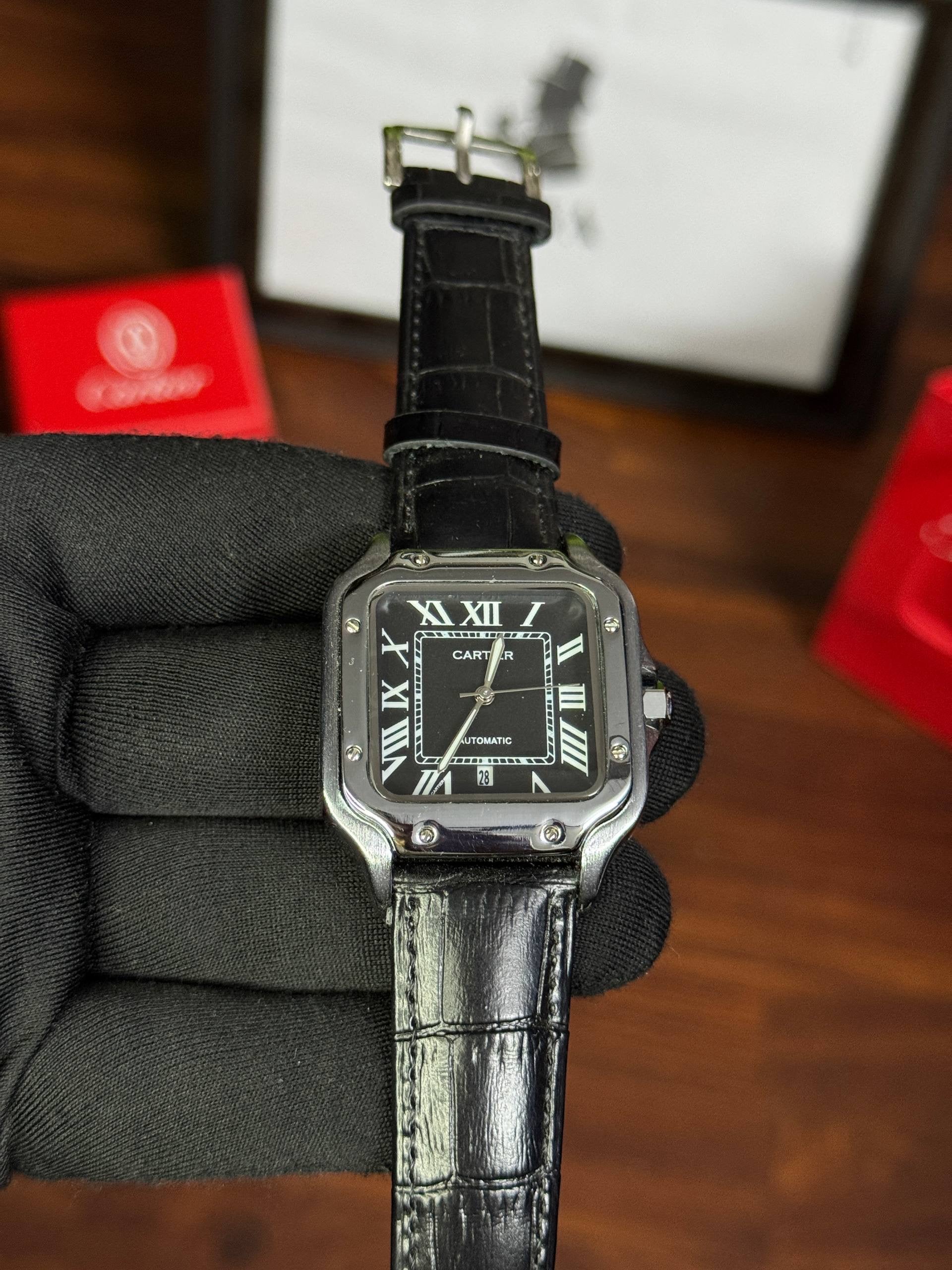 Cartier santos leather