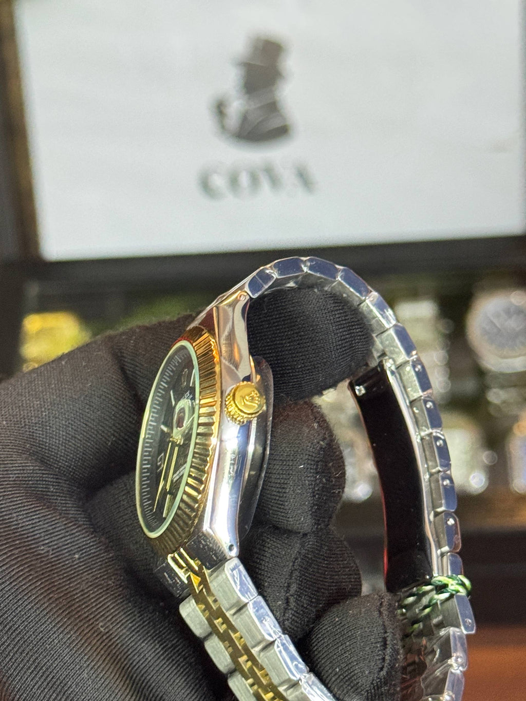 Rolex Two-Tone Black Dial – Jubilee Bracelet Edition