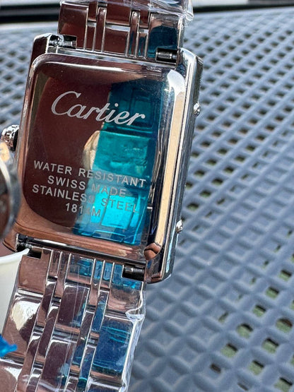 Cartier tank stainless steel