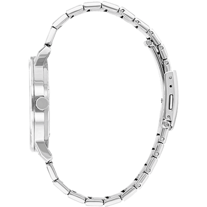 Citizen Men's Watch – Black Dial, Silver Stainless Steel Bracelet