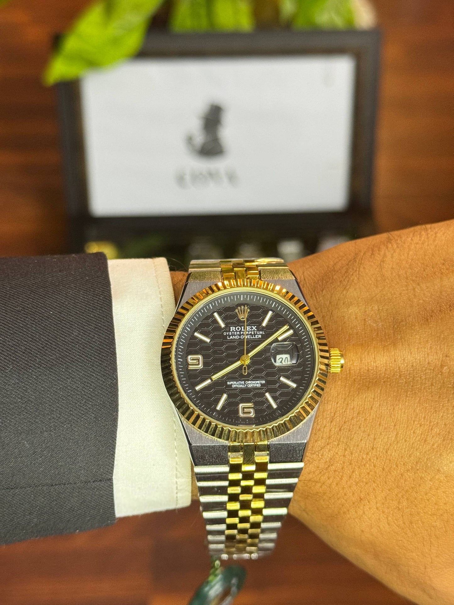 Rolex Two-Tone Black Dial – Jubilee Bracelet Edition