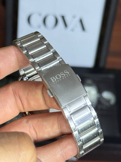 BOSS Classic Chronograph – Black Dial, Stainless Steel