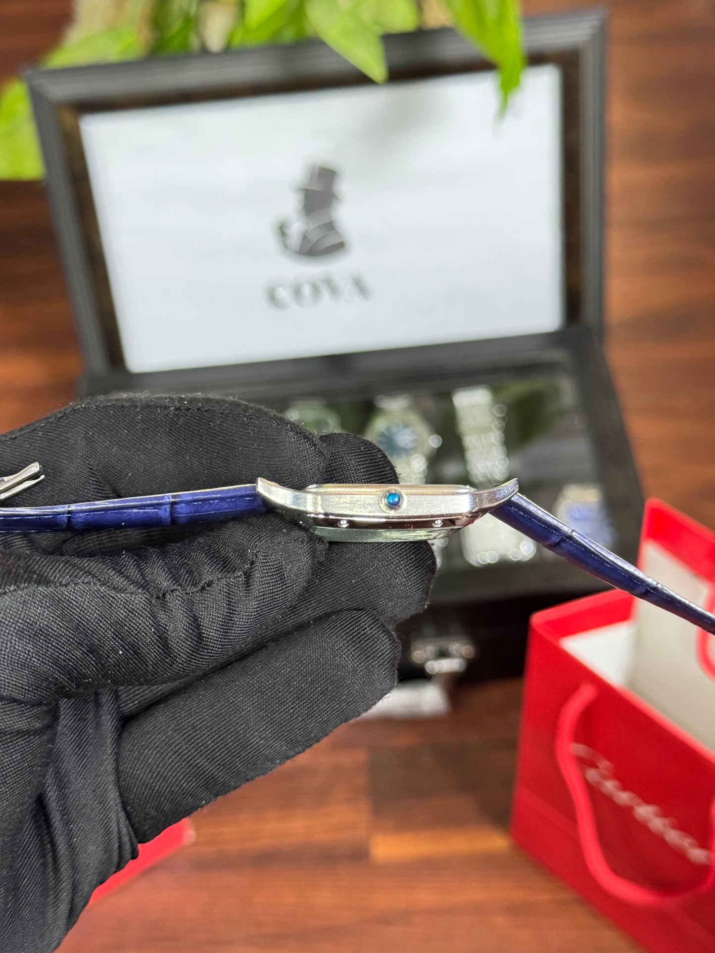 Cartier Santos-Dumont Watch - 46.6 Mm X 33.9 Mm Steel Case Silver Dial