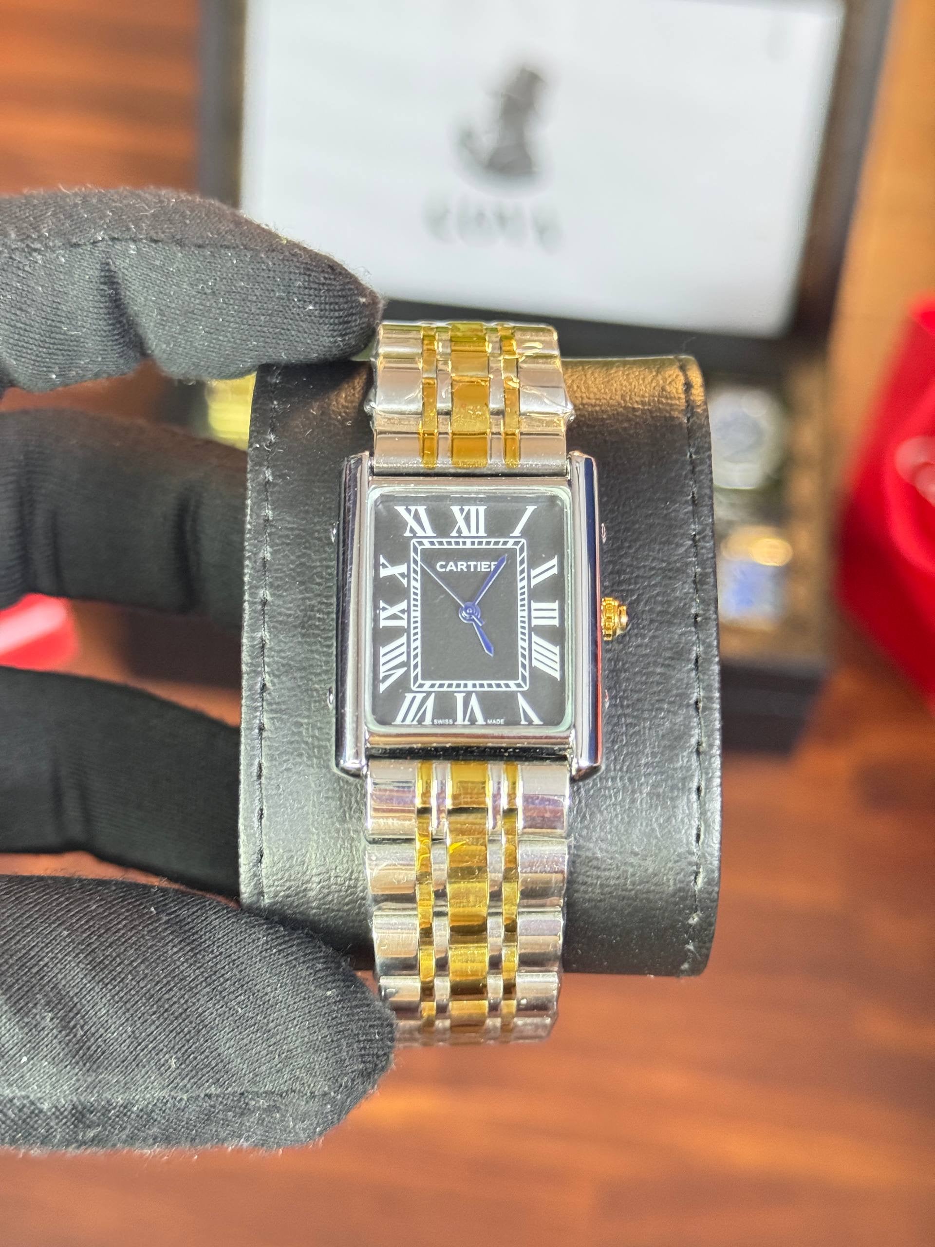 Cartier tank stainless steel