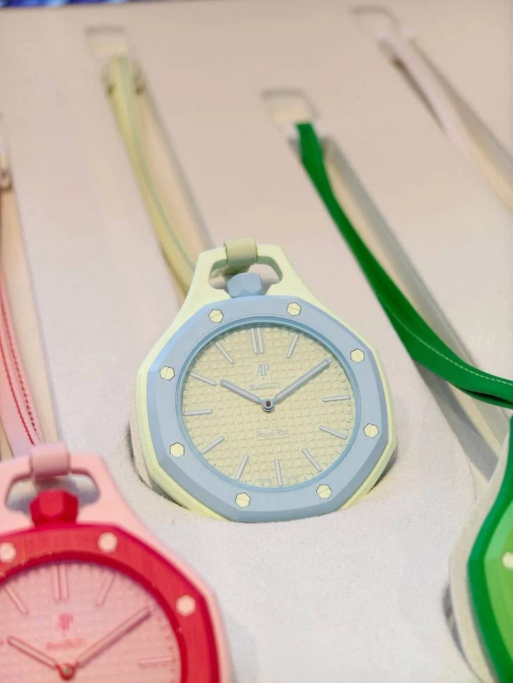 AP x Swatch Royal Pop Pocket Watch – Trendy Bag Charm Accessory