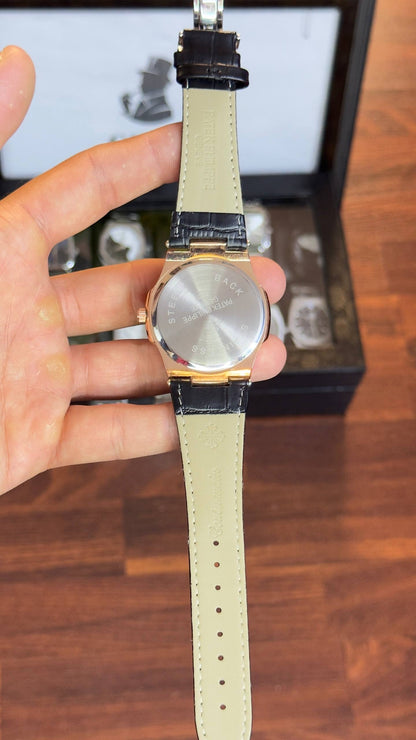 Patek Philippe Nautilus – Rose Gold Chronograph, white Dial