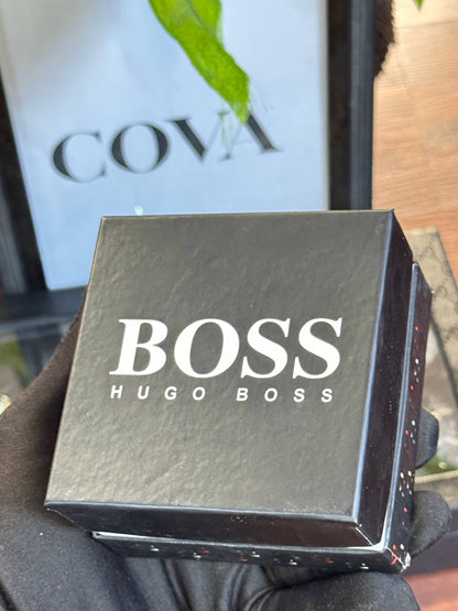 BOSS HUGO BOSS Men’s Chronograph Watch – Blue Dial, Silver Stainless Steel Strap