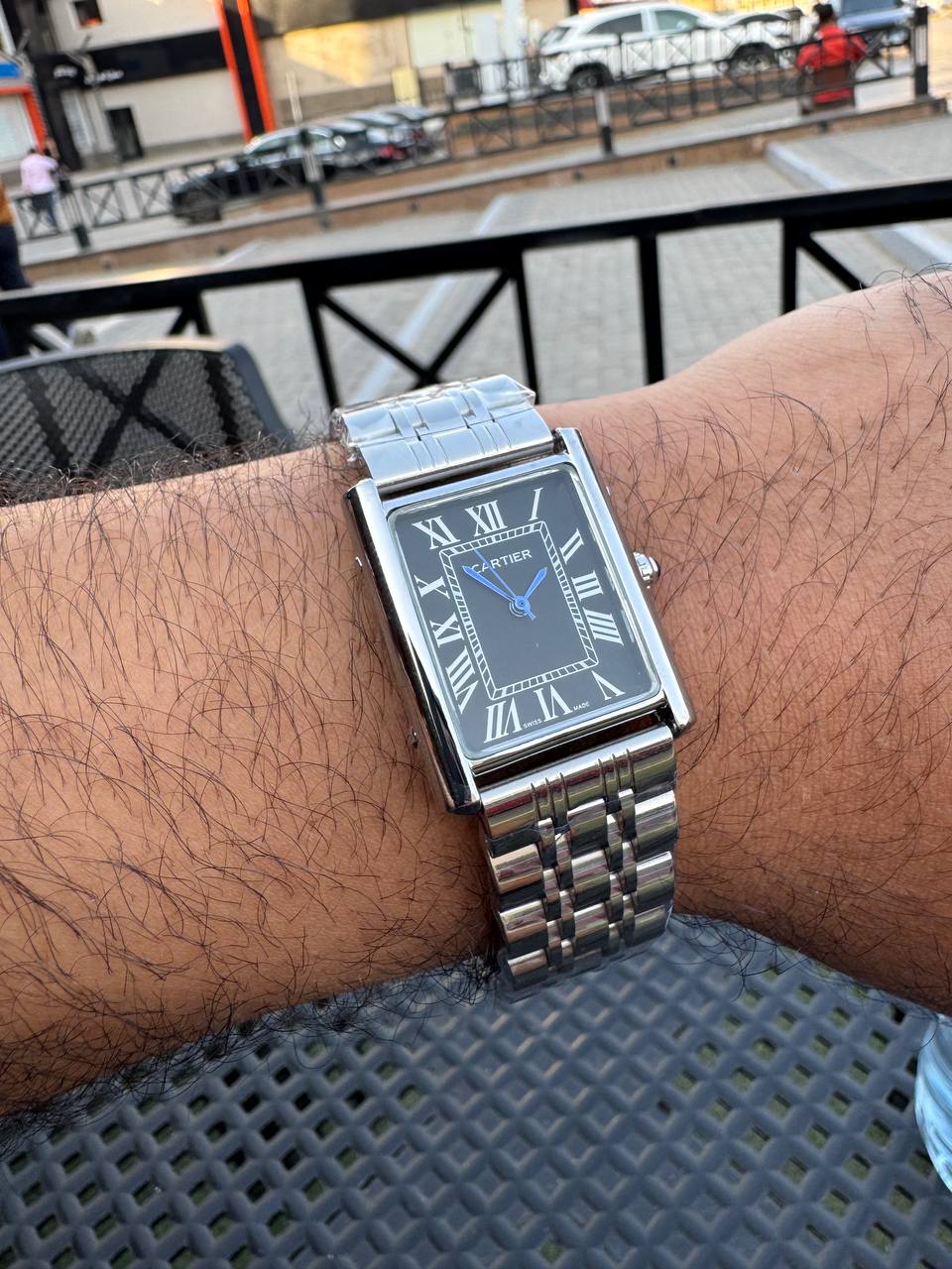 Cartier tank stainless steel