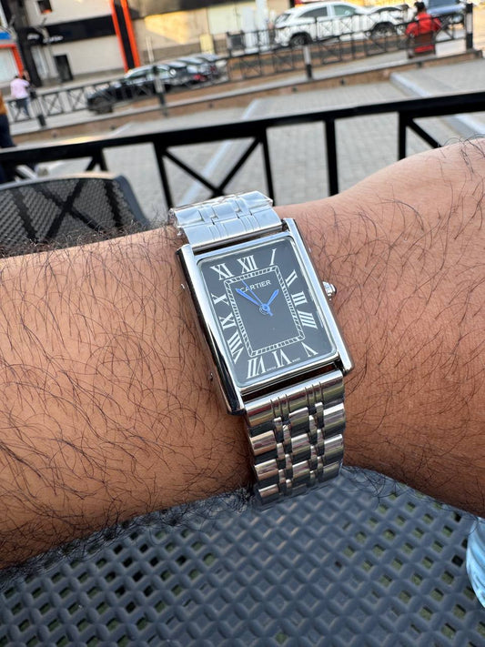 Cartier tank stainless steel