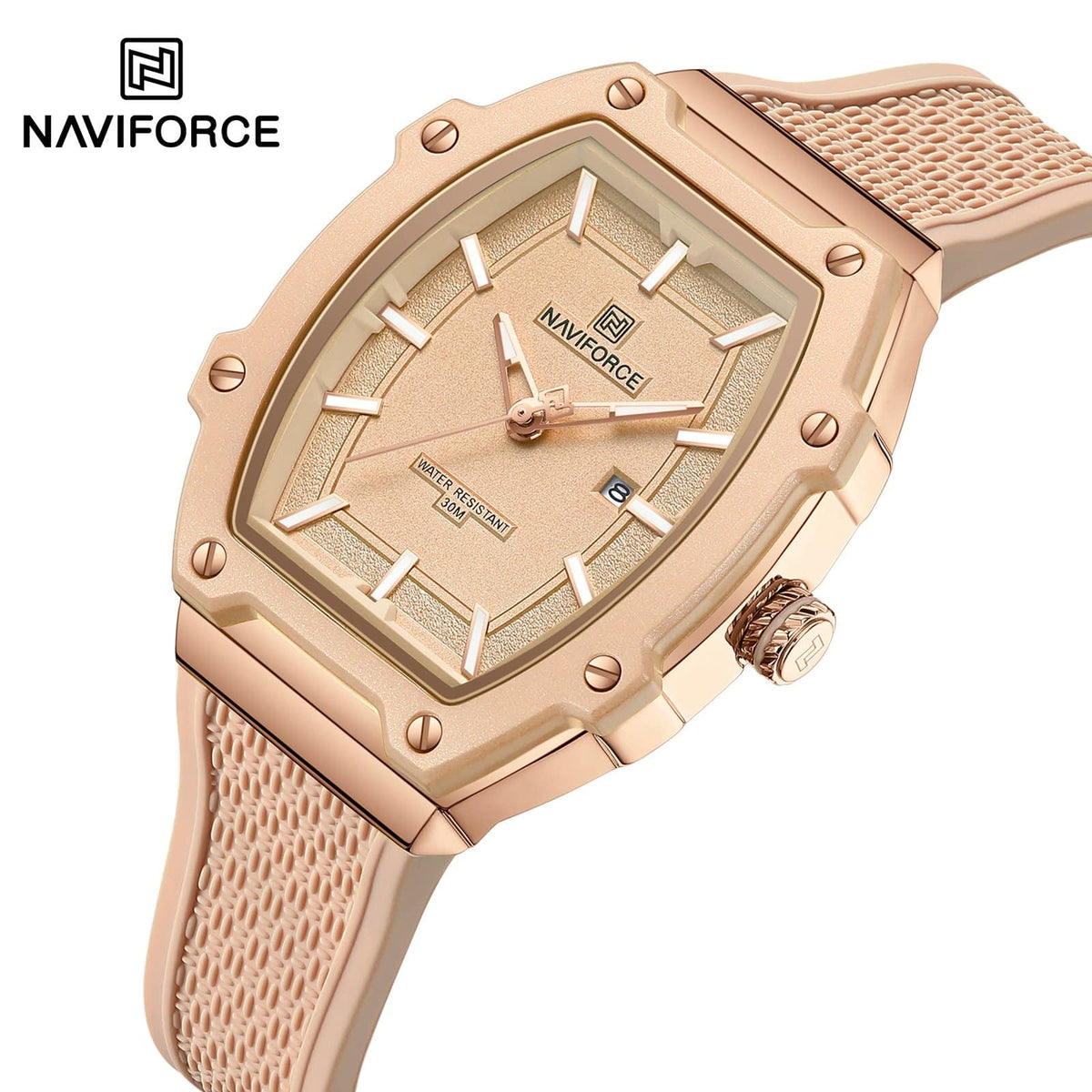 ساعة NAVIFORCE NF8069 حريمي بيج روز جولد - صورة 2