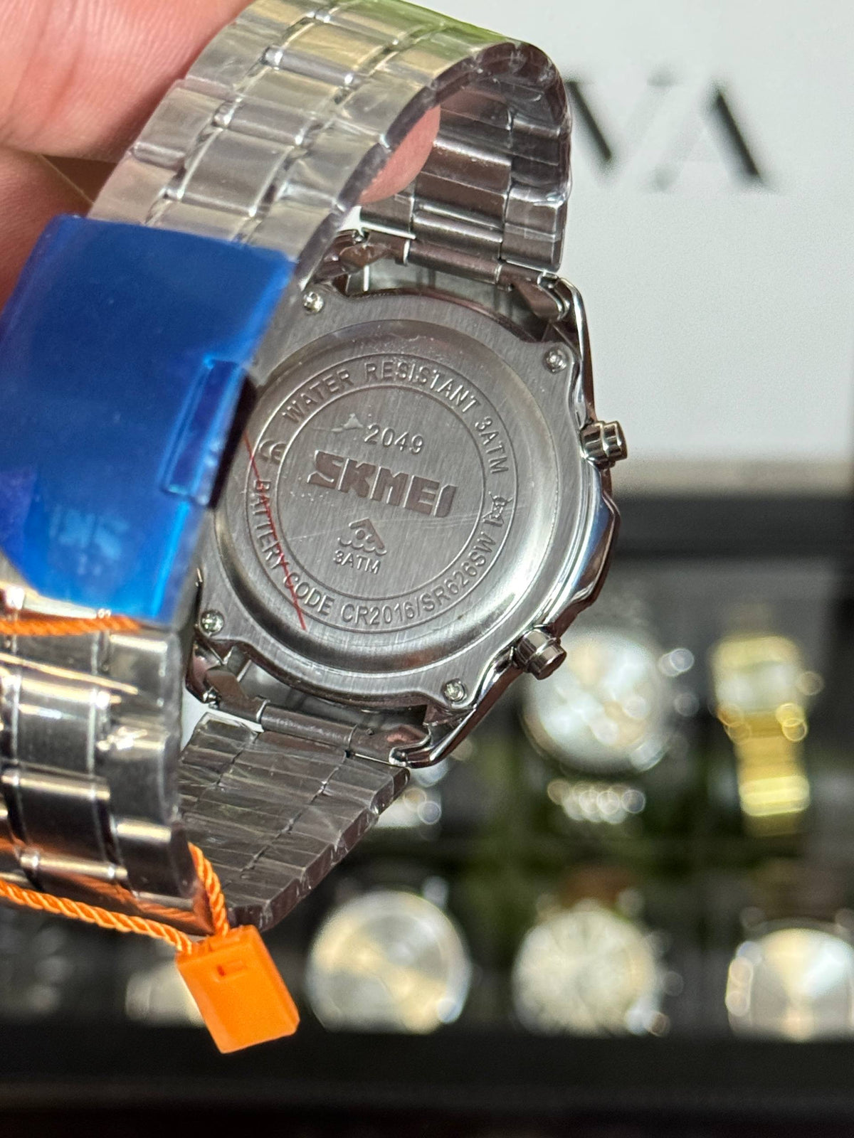 SKMEI 2049 Analog-Digital Sport Watch Silver Stainless Steel