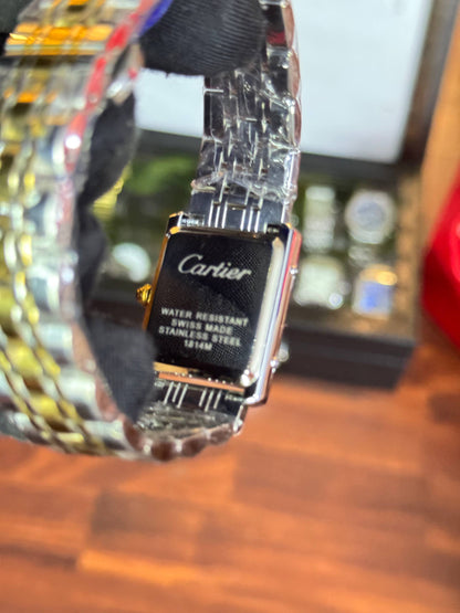 Cartier tank stainless steel