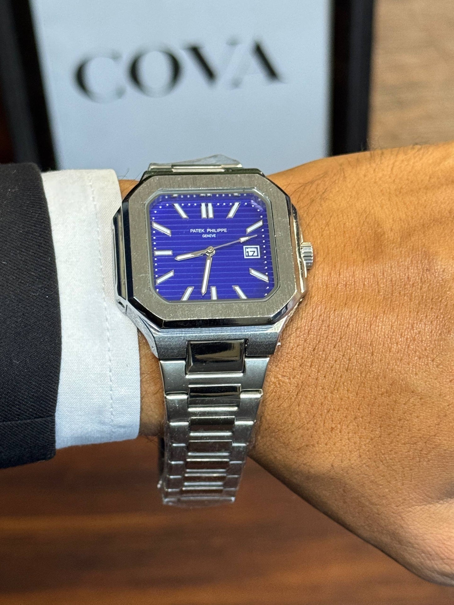 Patek Philippe Cubitus Style Square Watch for Men – Steel Quartz