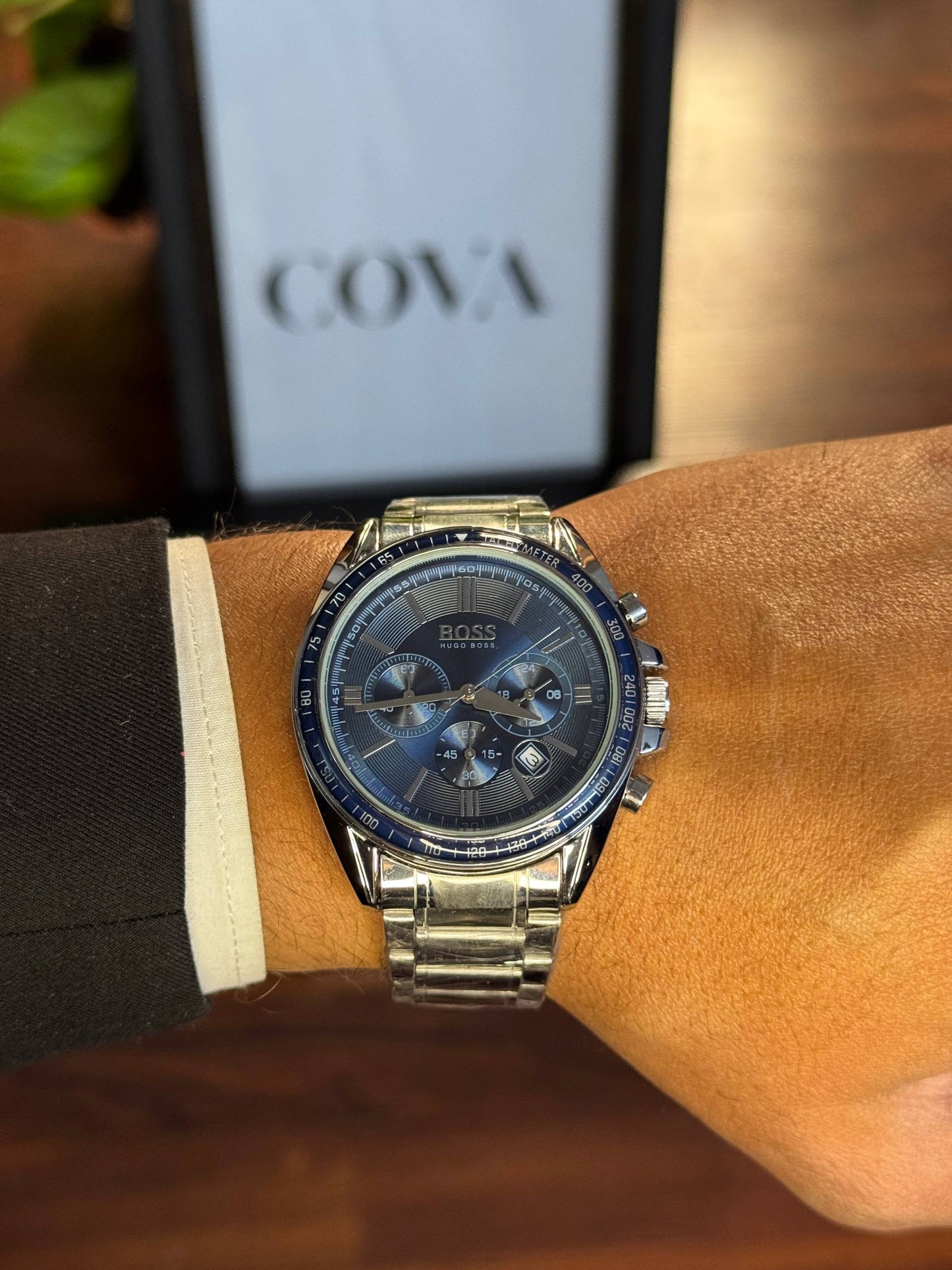 BOSS Classic Chronograph – Black Dial, Stainless Steel