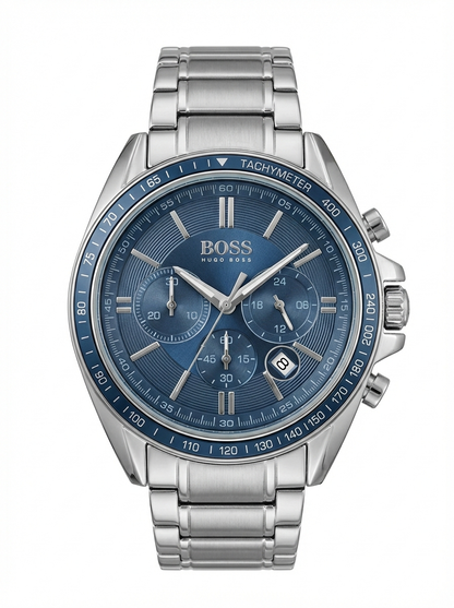 BOSS Classic Chronograph – Black Dial, Stainless Steel
