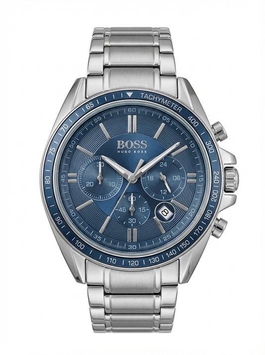BOSS Classic Chronograph – Black Dial, Stainless Steel