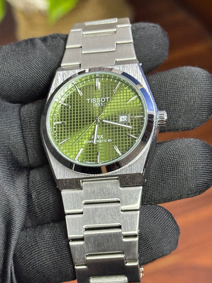 ساعة Tissot PRX – سوار من الفولاذ المقاوم للصدأ