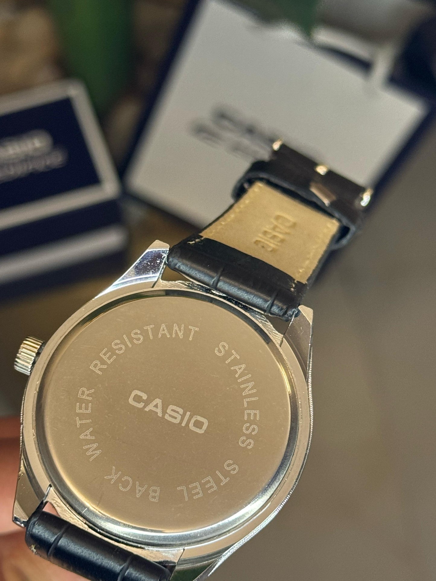 Casio Lather Black