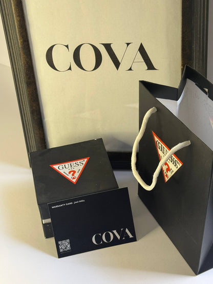 Guess Style Men’s Watch – Black Dial, Black Silicone Strap